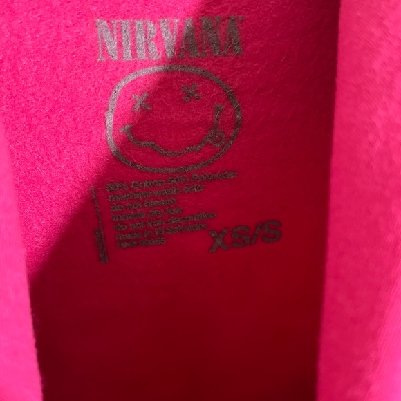 Nirvana Hoodie pink from Altar’d State NWT size XS/S oversized - Picture 3 of 6